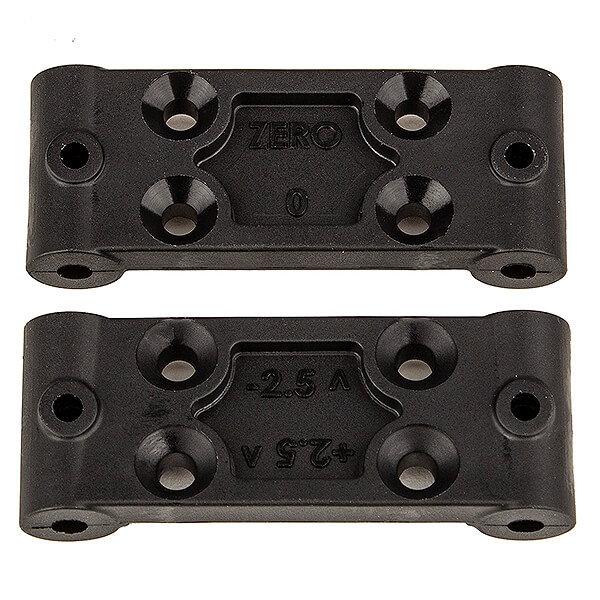 Team Associated RC10B6.4 Front Bulkhead Set, 0 Deg / 2.5 Deg (AS91979)