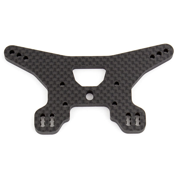 Team Associated B64 Rear Shock Tower, Woven Carbon Fibre (AS92012)