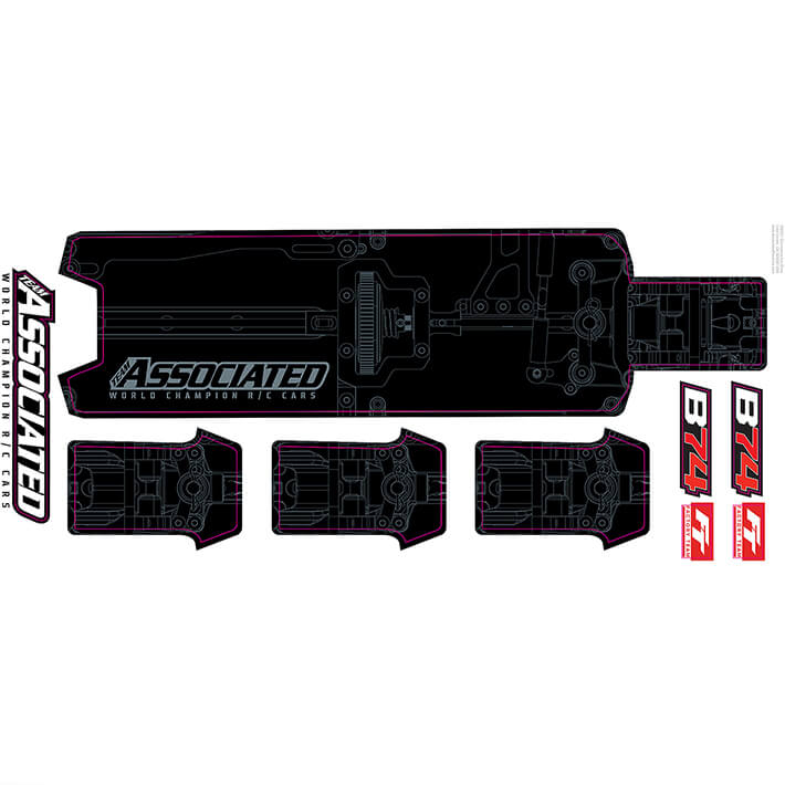 Team Associated B74 FT Chassis Protective Sheet (AS92253)
