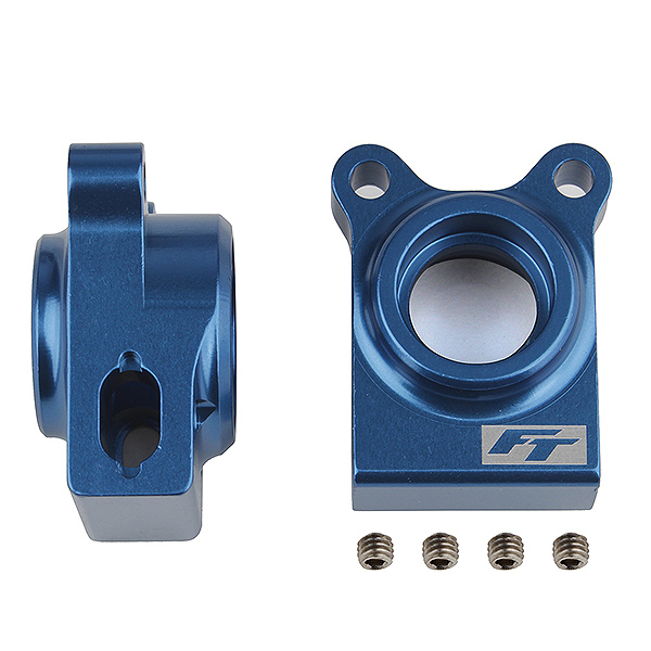 Team Associated FT B74.1 Rear Hubs Blue Aluminium (AS92270)