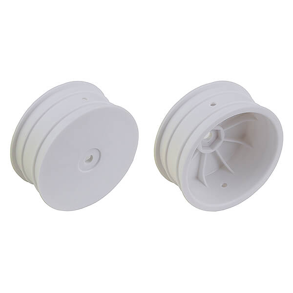 Team Associated 12mm Hex 2.2&quot; 4Wd Front White Wheels B74 +1.5mm (AS92362)