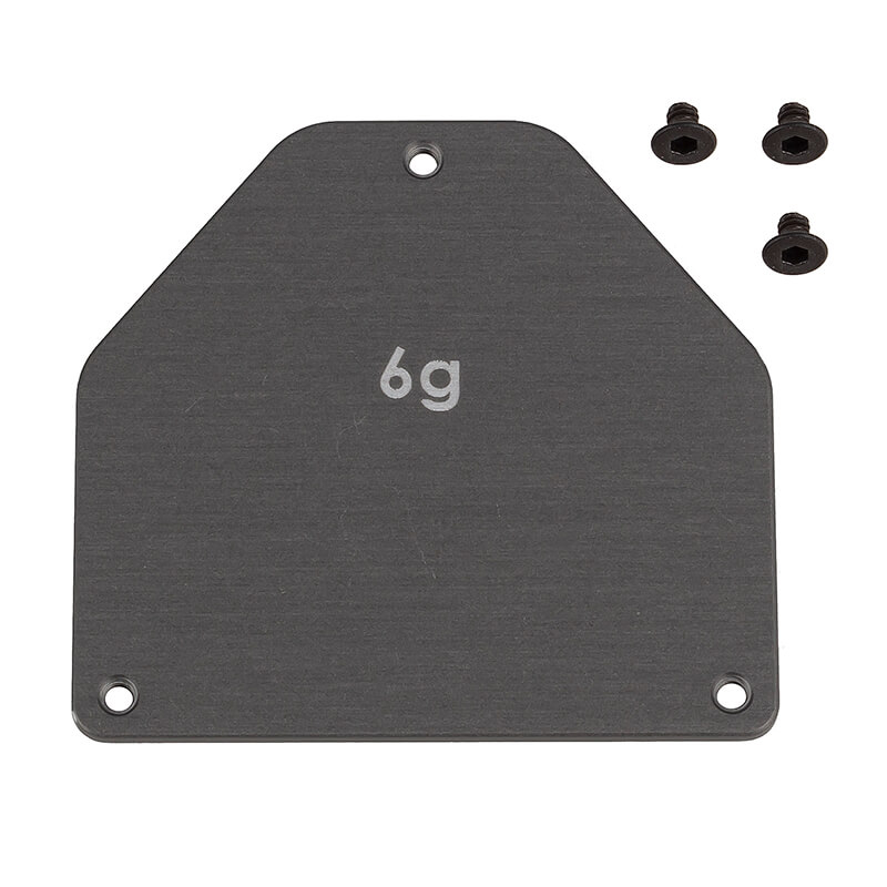 Team Associated RC10B7 FT Alum. Servo Weight Plate 6G (AS92444)