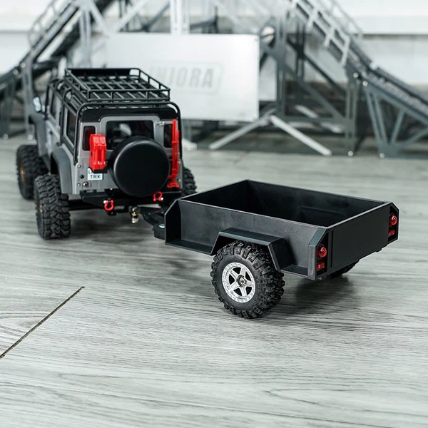 INJORA Utility Trailer with Hitch For 1/18 RC Crawler TRX4M (AX-TC07)