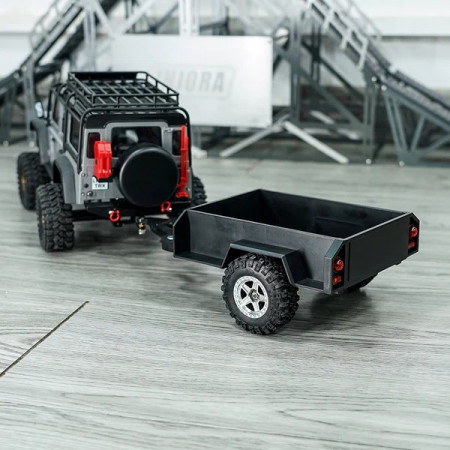 INJORA Utility Trailer with Hitch For 1/18 RC Crawler TRX4M (AX-TC07)