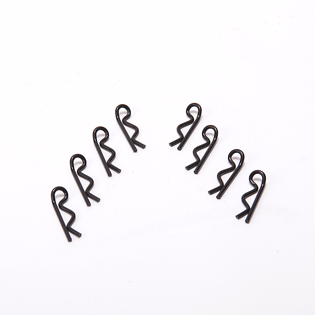 Aerox Handed RC Body Clips - Black (PK8) (AX034)
