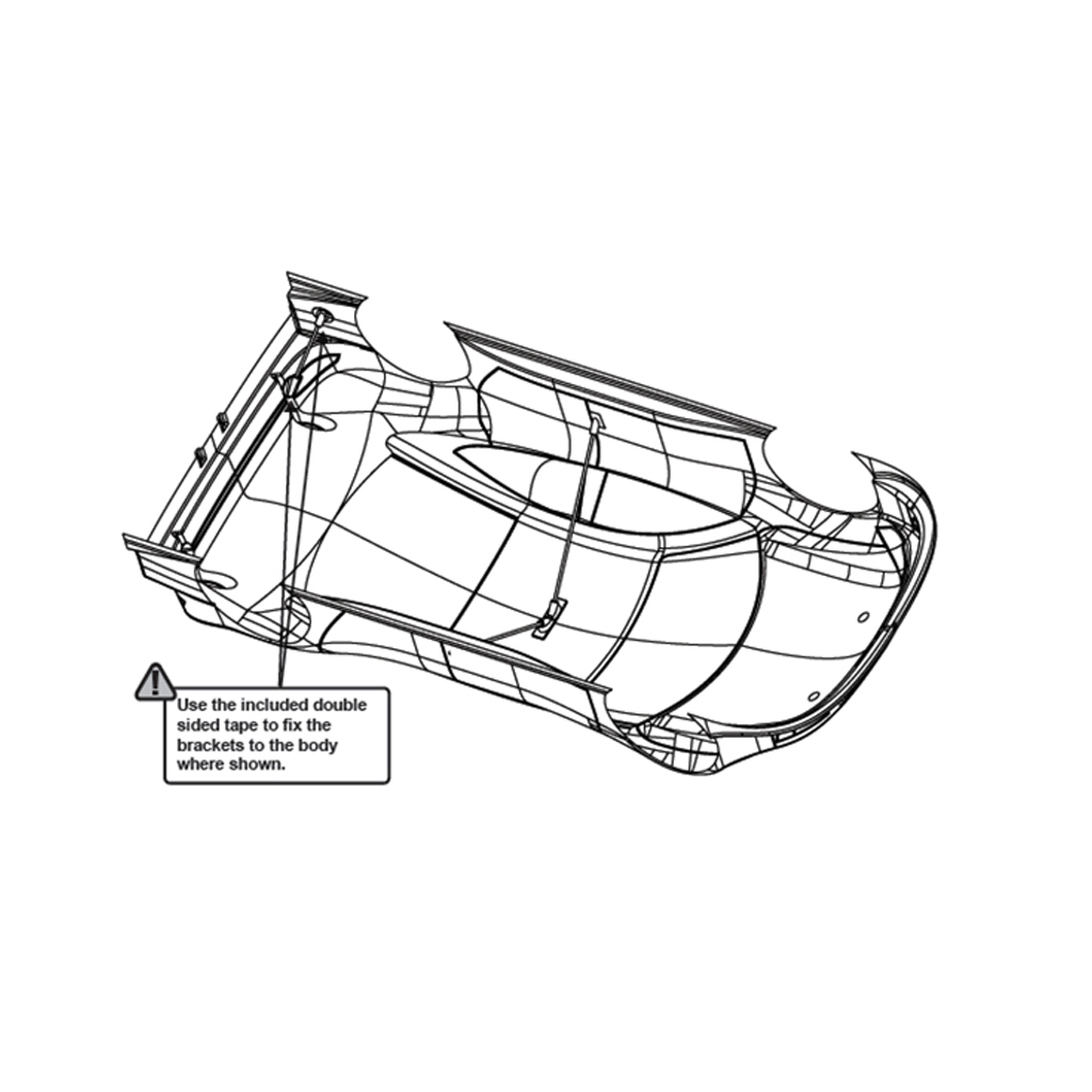 Aerox Touring Car Body Side Stiffeners (AX035)