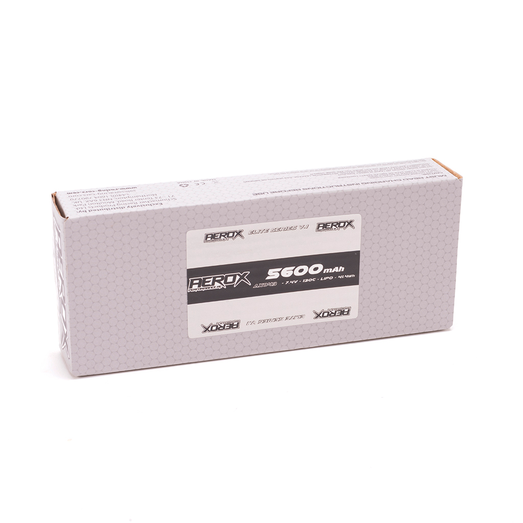 Aerox Elite Lipo 5600mAh Shorty 7.4V 130C 25mm (AX043)