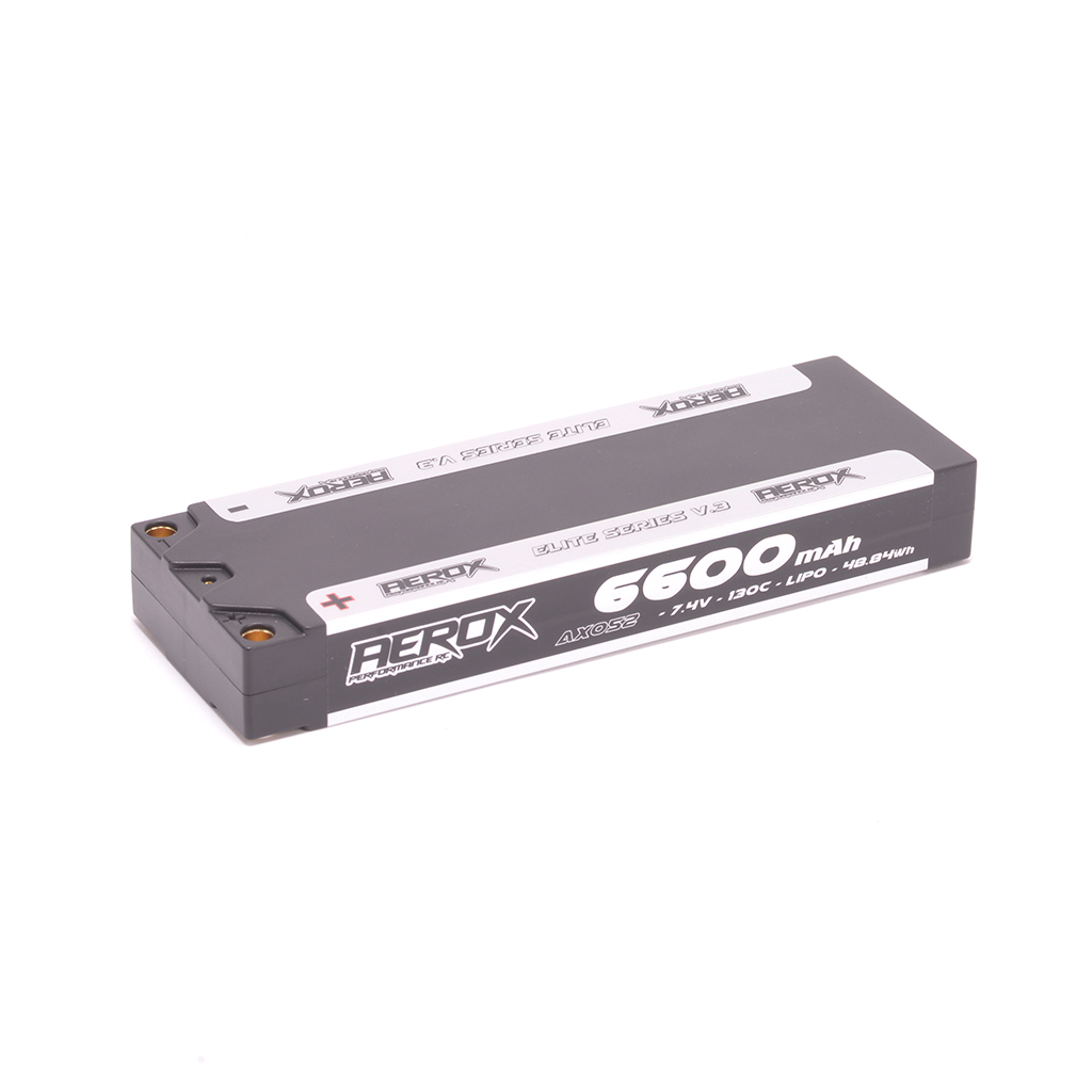 AEROX ELITE LiPo 6600mAh Stick 7.4v 130C 19.5mm (AX052)