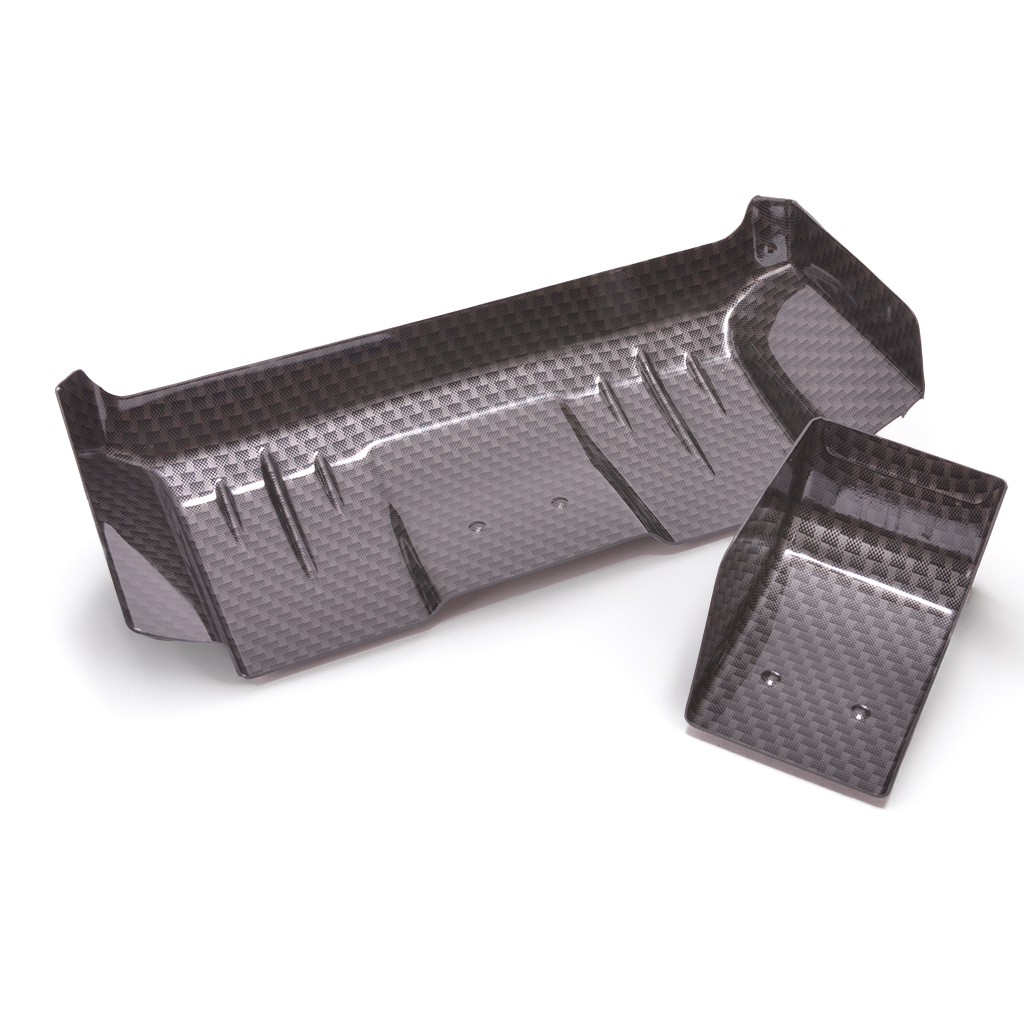 AEROX 1/10 Wide Rear Wing - 1mm C/F (2 part) (AX103)