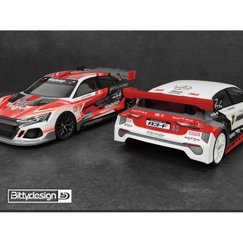 Bittydesign A3-F 1/10 FWD 190mm Wheelbase Body  (BD-FWD-190A3F)