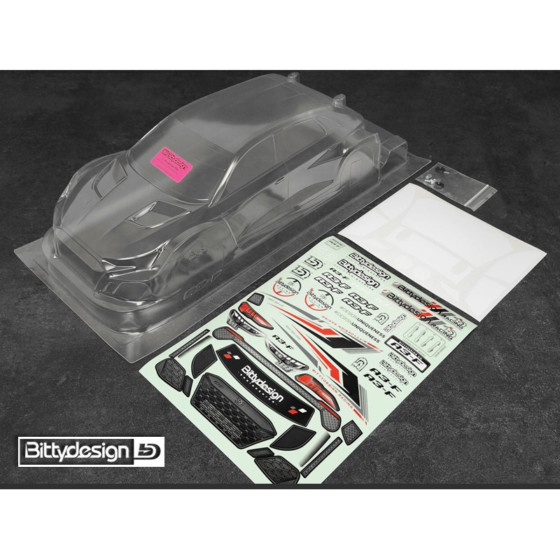 Bittydesign A3-F 1/10 FWD 190mm Wheelbase Body Ultra Light  (BD-FWD-190A3FULT)
