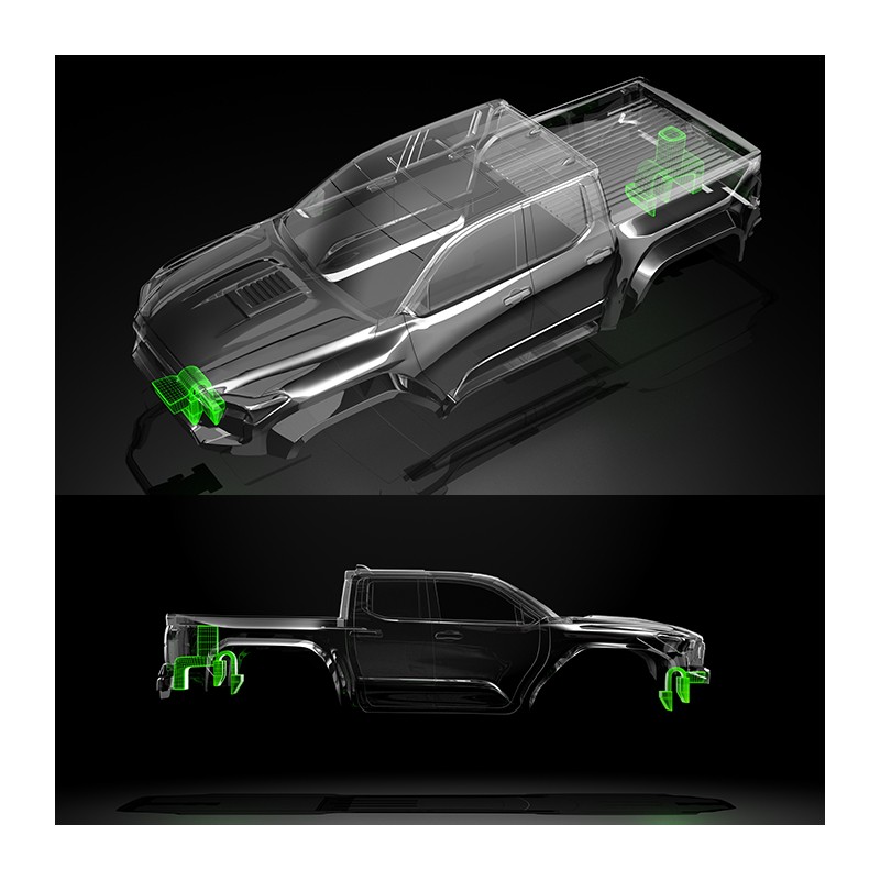 Bittydesign W464 1/18 Clear Body for Traxxas TRX-4M (Pre-cut) (BD-TRX-18W464)