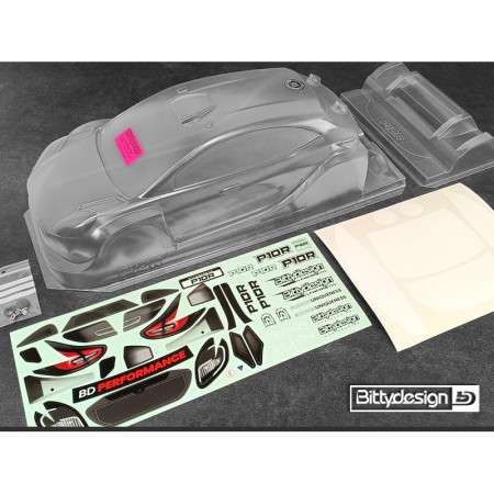 Bittydesign P10R Rally 190mm Body Clear (BD-RX-190P10R)