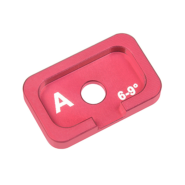 Corally Alum. Caster Adjustment Plate FSx10 A 6Deg 9Deg 1Pc (C-00120-036)