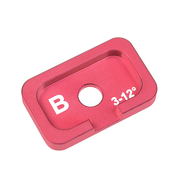 Corally Alum. Caster Adjustment Plate FSx10 B 3Deg 12Deg 1Pc (C-00120-037)