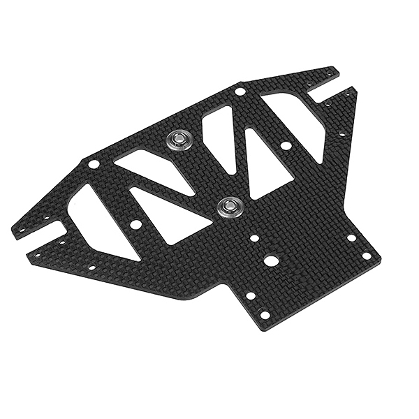 Corally Front Lower Suspension Plate SSx8R 3K Carbon Spherical Ball (2) Included 1 Pc (C-00130-006)
