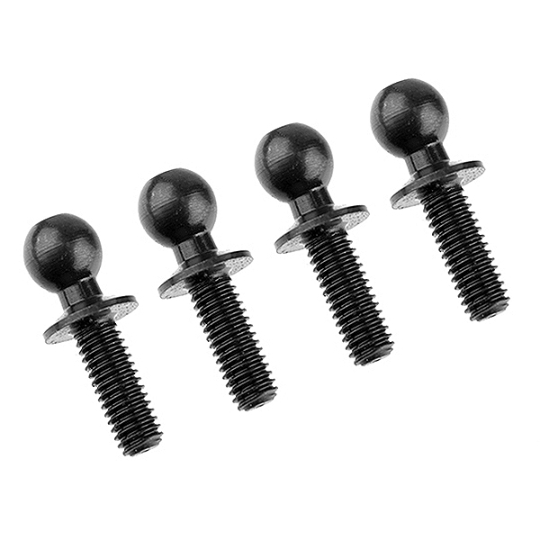 Corally Ball End Dia. 4.8mm Thread 8mm Steel 4 Pcs (C-00140-030)