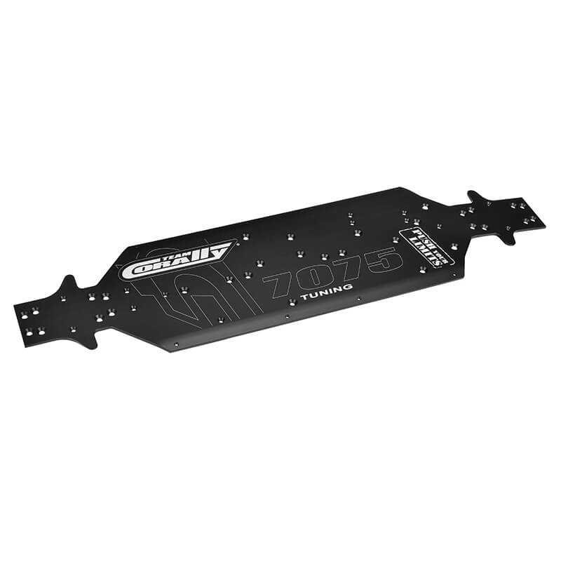 Corally Chassis Asuga Xlr Swis Smade 7075 T6 3mm Hard Anodised Black (C-00180-1124)
