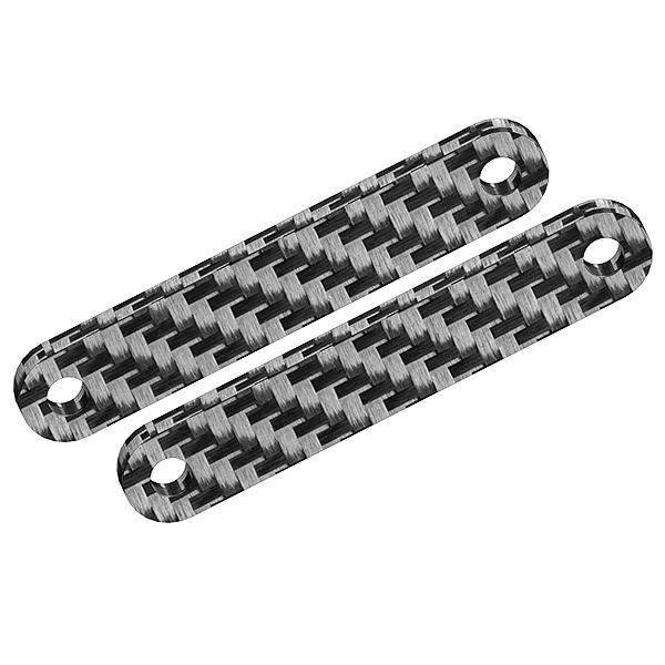 Corally Chassis Brace Stiffener Front Fits Part C00180022 Graphite 2 (C-00180-254)