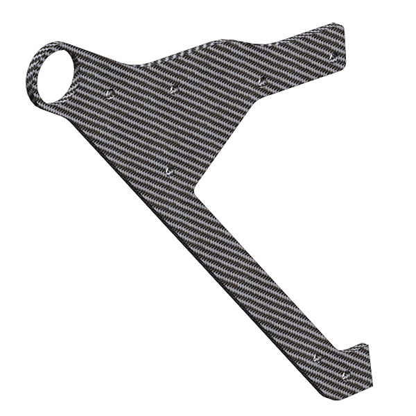 Corally Wheelie Bar Plate Graphite 1 Pc (C-00180-308)