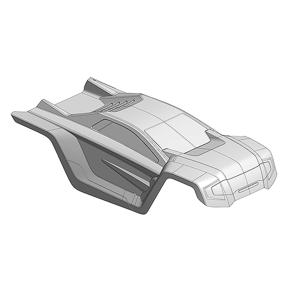 Corally Polycarbonate Body Shogun Xp 6S Clear Cut 1 Pc (C-00180-385)