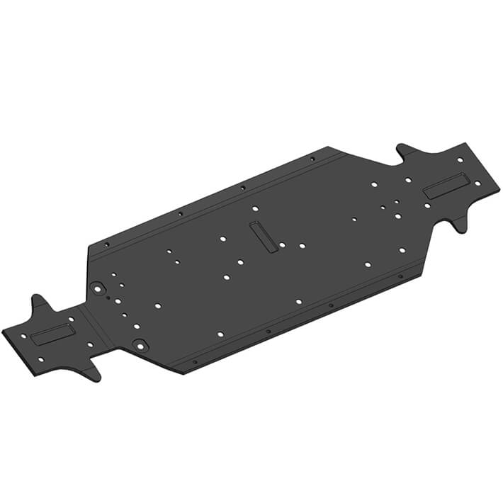 Corally Chassis Xl4S Aluminium 3mm Black 1 Pc (C-00180-645)