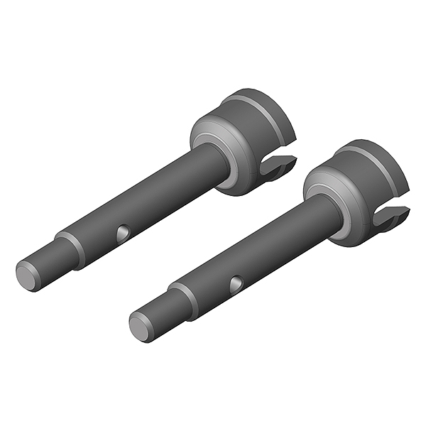 Corally Wheel Shaft Rear Steel 2 Pcs (C-00250-069)