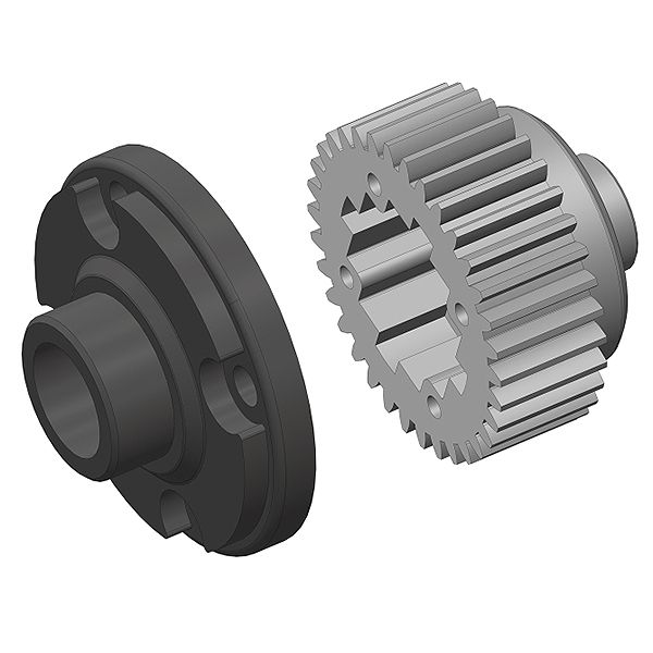 Corally Diff Gear Metal Diff Gear Cover Composite 1 Set (C-00250-071)