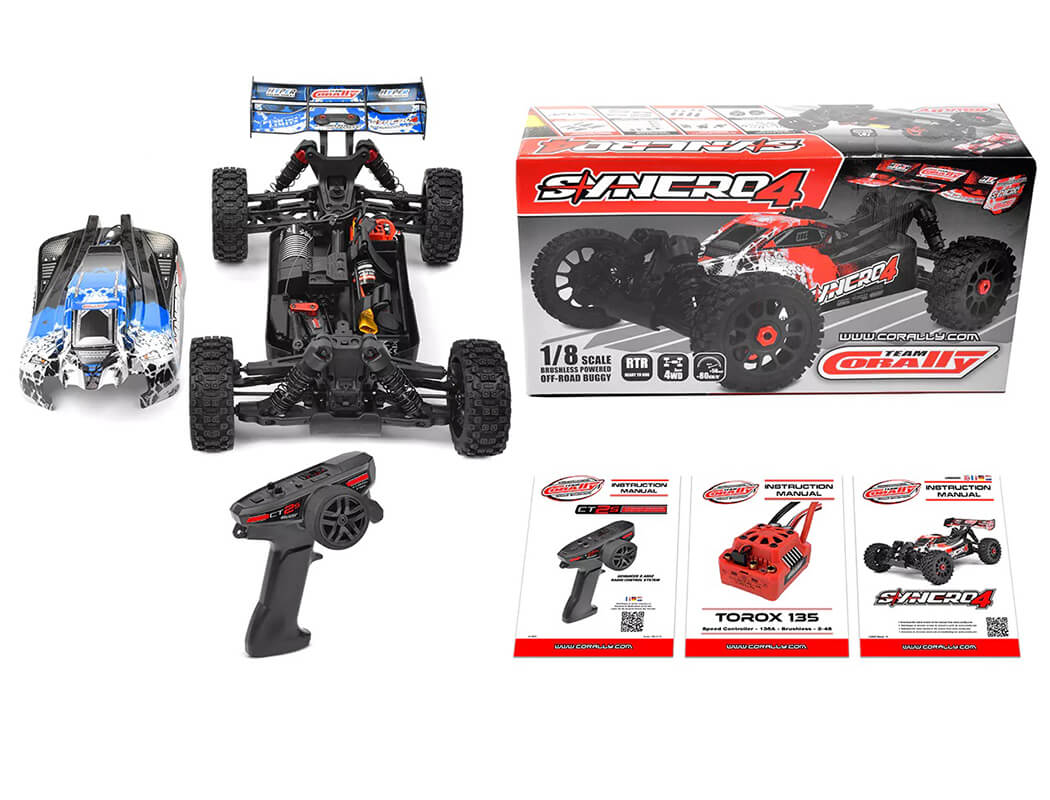 Corally SYNCRO-4 Brushless 4S Basher Buggy RTR- Blue (C-00287-B)
