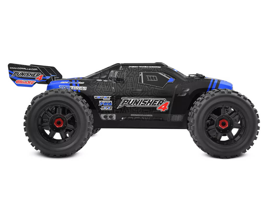 Corally Punisher-4 Brushless 4S Basher Truck RTR - Blue (C-00292-B)