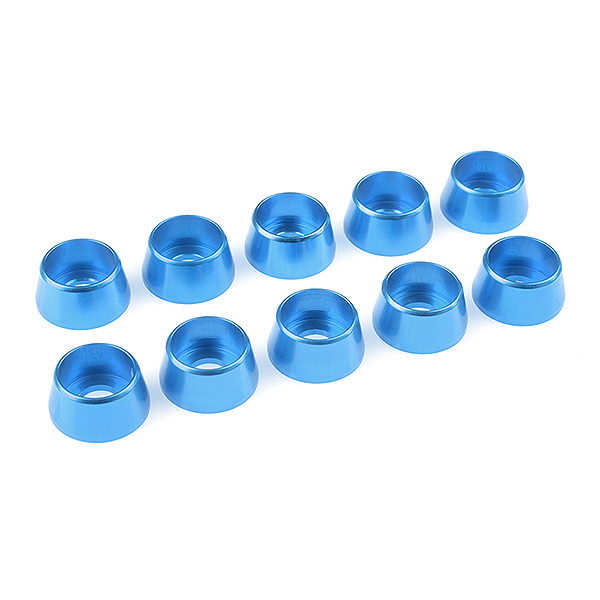 Corally Aluminium Washer For M5 Socket Head Screws Od=12mm Blue 10Pcs (C-31294)