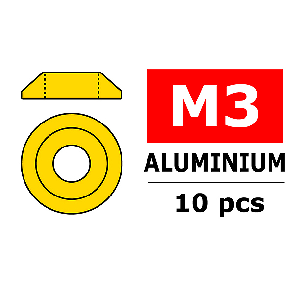 Corally Aluminium Washer For M3 Button Head Screws O (C-3211-30-0)
