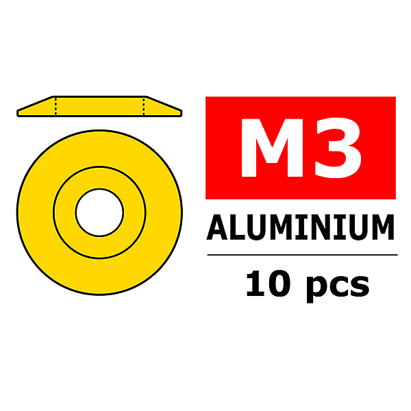 Corally Aluminium Washer For M3 Button Head Screws O (C-3212-30-0)