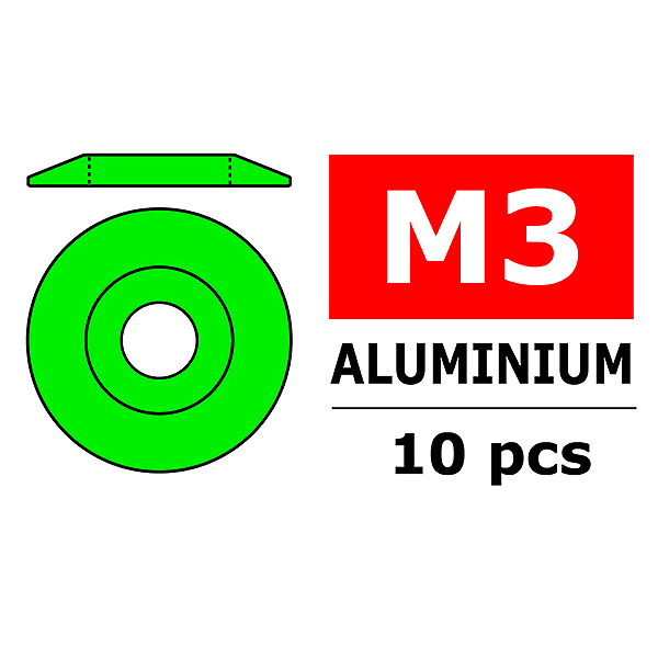 Corally Aluminium Washer For M3 Button Head Screws O (C-3212-30-1)
