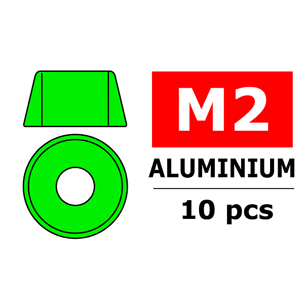 Corally Aluminium Washer For M2 Socket Head Screws O (C-3214-20-1)
