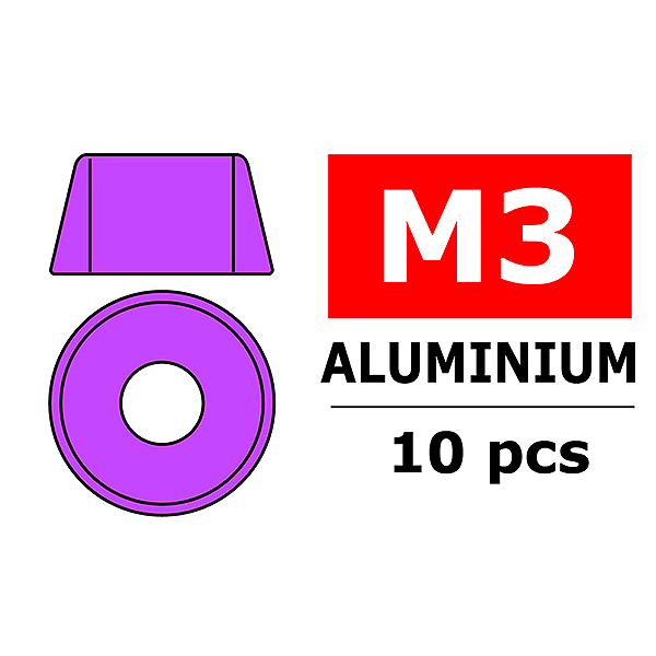 Corally Aluminium Washer For M3 Socket Head Screws O (C-3214-30-2)