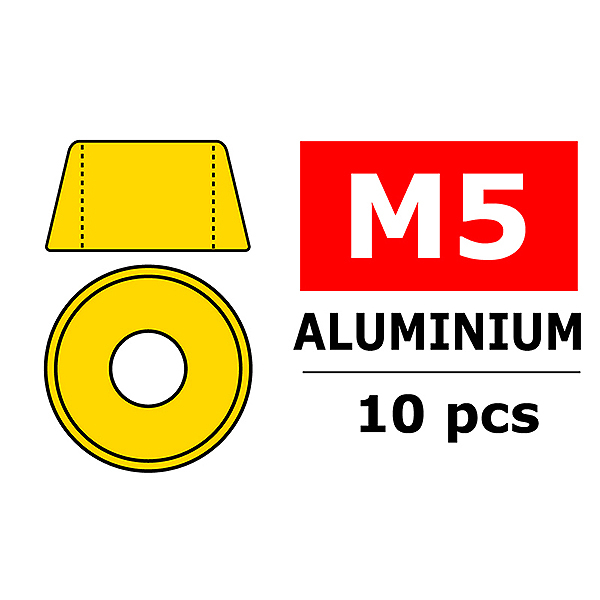 Corally Aluminium Washer For M5 Socket Head Screws O (C-3214-50-0)