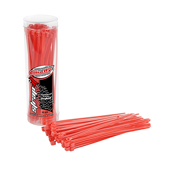 Corally Strapit Cable Tie Wraps Red 2.5X100mm 50 Pcs (C-50500)