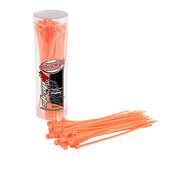 Corally Strapit Cable Tie Wraps Orange 2.5X100mm 50 Pcs (C-50503)