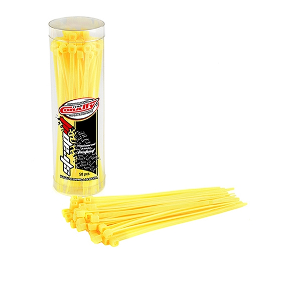 Corally Strapit Cable Tie Wraps Yellow 2.5X100mm 50 Pcs (C-50505)