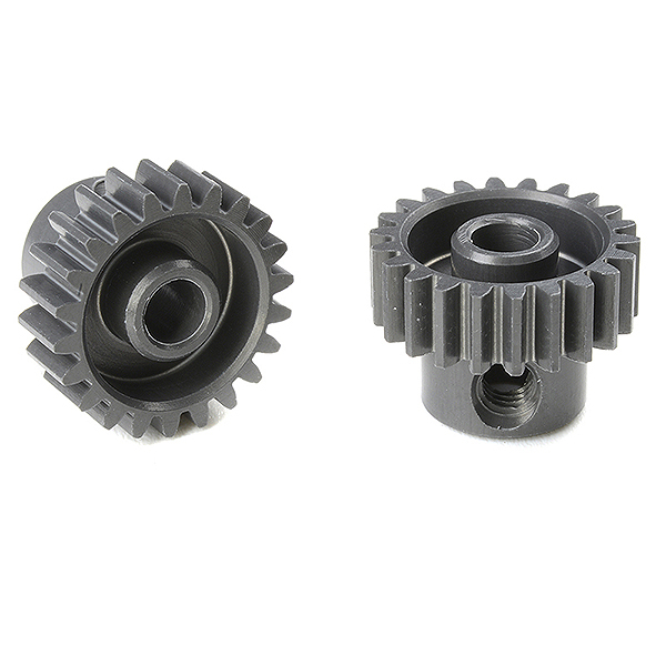 Corally 48 Dp Pinion Short Hard Anodised Al7075 21 Teeth Shaft Dia. 3.17mm (C-70421)