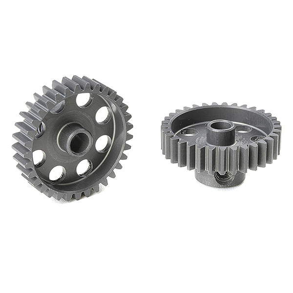 Corally 48 Dp Pinion Short Hard Anodised Al7075 33 Teeth Shaft Dia. 3.17mm (C-70433)
