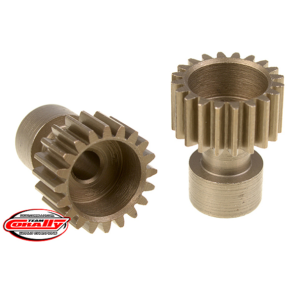 Corally 48 Dp Pinion Long BoSS Hardened Steel 20 Teeth Dia. 3.17mm (C-71120)