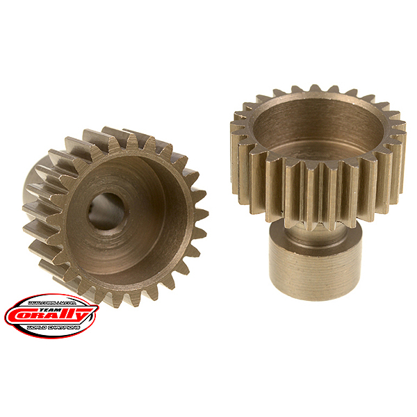 Corally 48 Dp Pinion Long BoSS Hardened Steel 25 Teeth Dia. 3.17mm (C-71125)