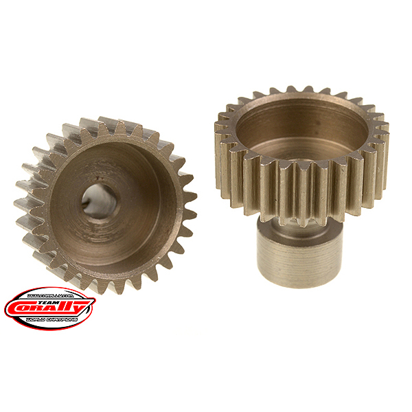 Corally 48 Dp Pinion Long BoSS Hardened Steel 27 Teeth Dia. 3.17mm (C-71127)