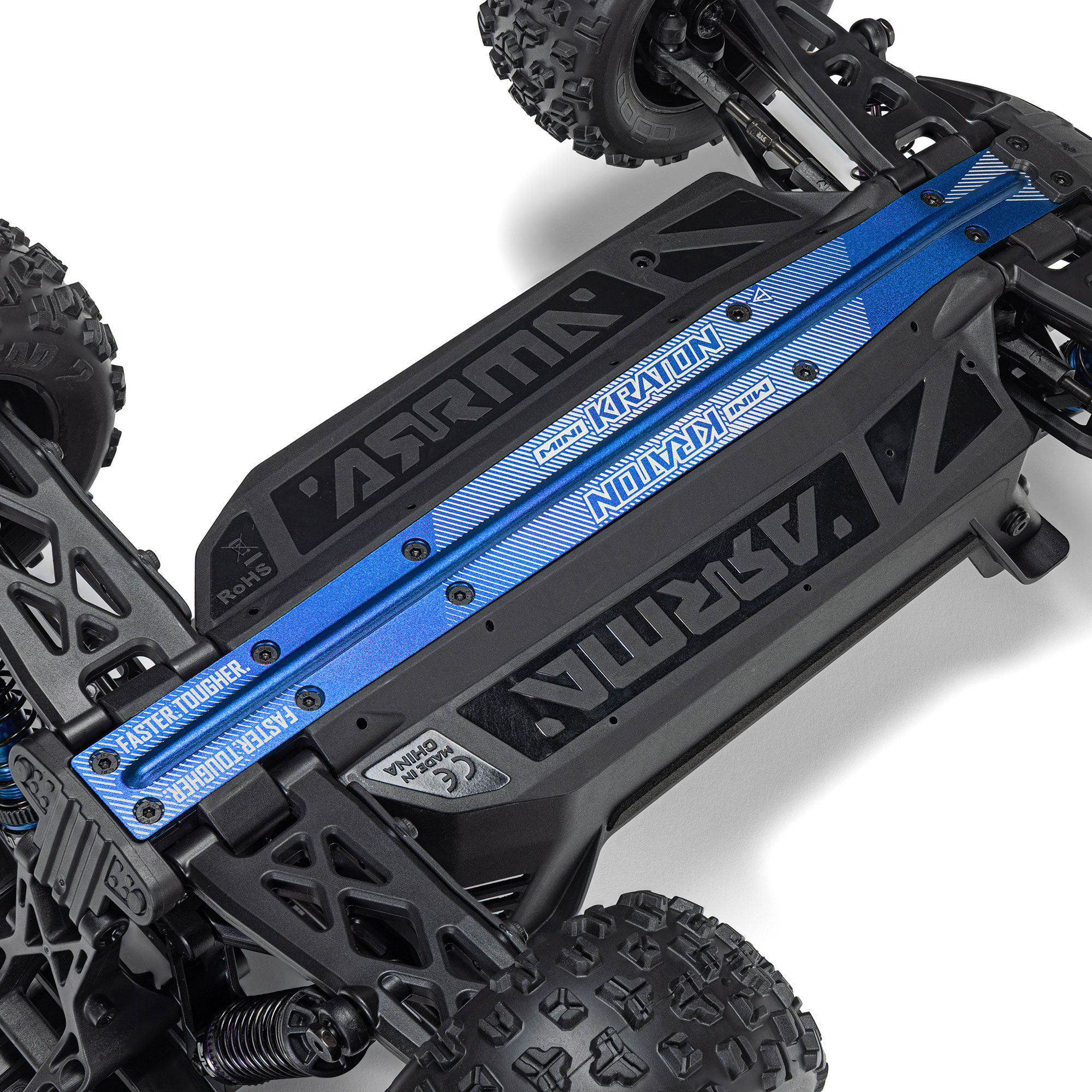 Arrma 1/16 MINI KRATON 3S DSC 4X4 RTR with Batt/Charg, Red/Blue (C-ARA2508ST1)