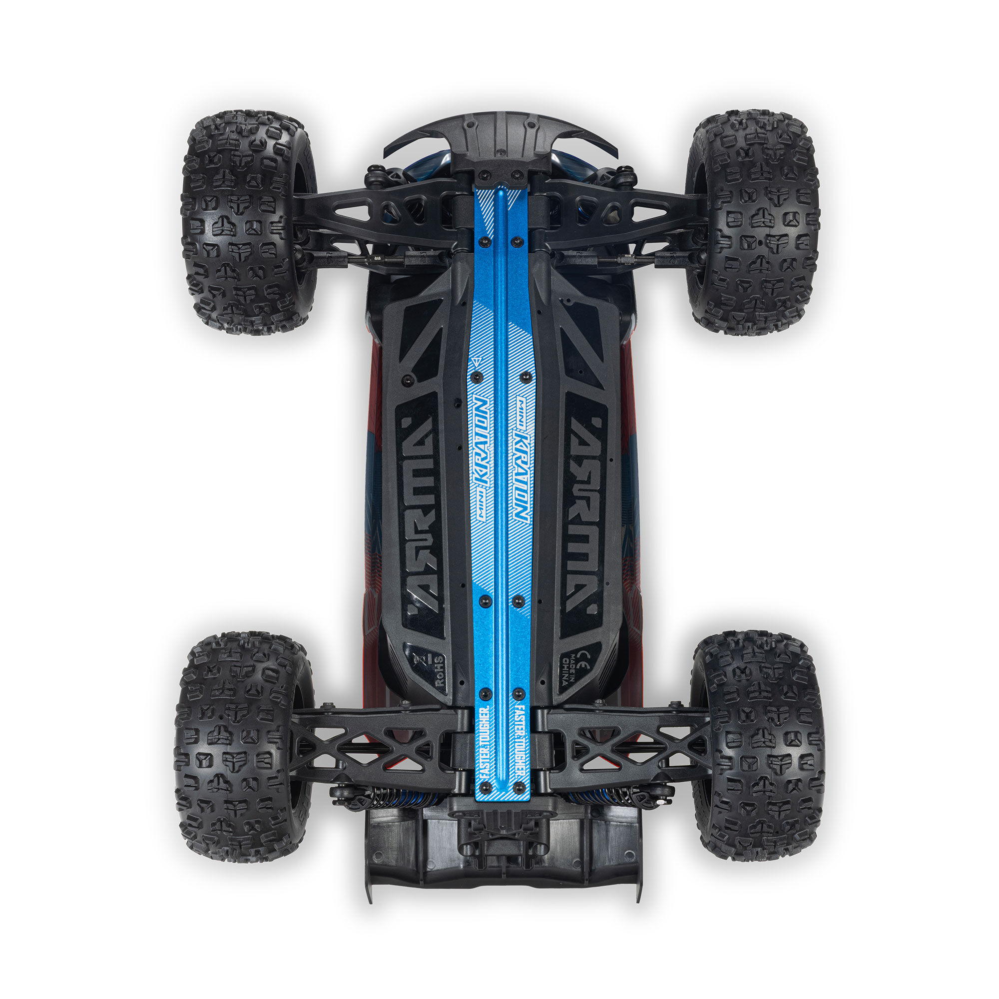 Arrma 1/16 MINI KRATON 3S DSC 4X4 RTR with Batt/Charg, Red/Blue (C-ARA2508ST1)