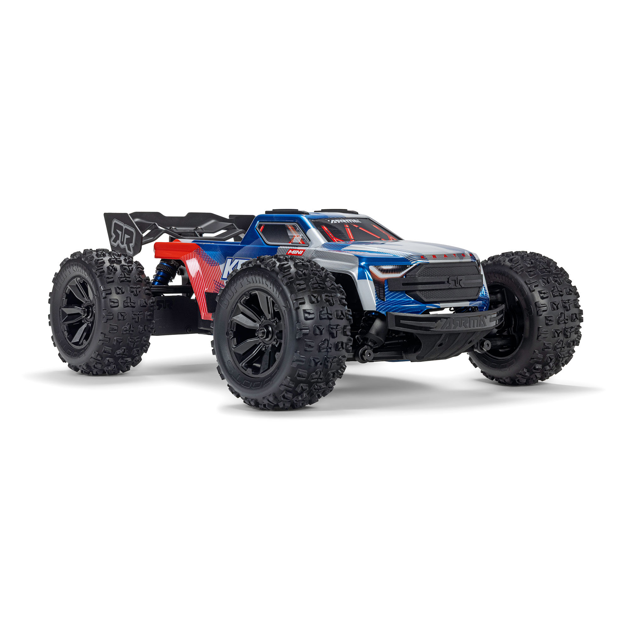 Arrma 1/16 MINI KRATON 3S DSC 4X4 RTR with Batt/Charg, Red/Blue (C-ARA2508ST1)