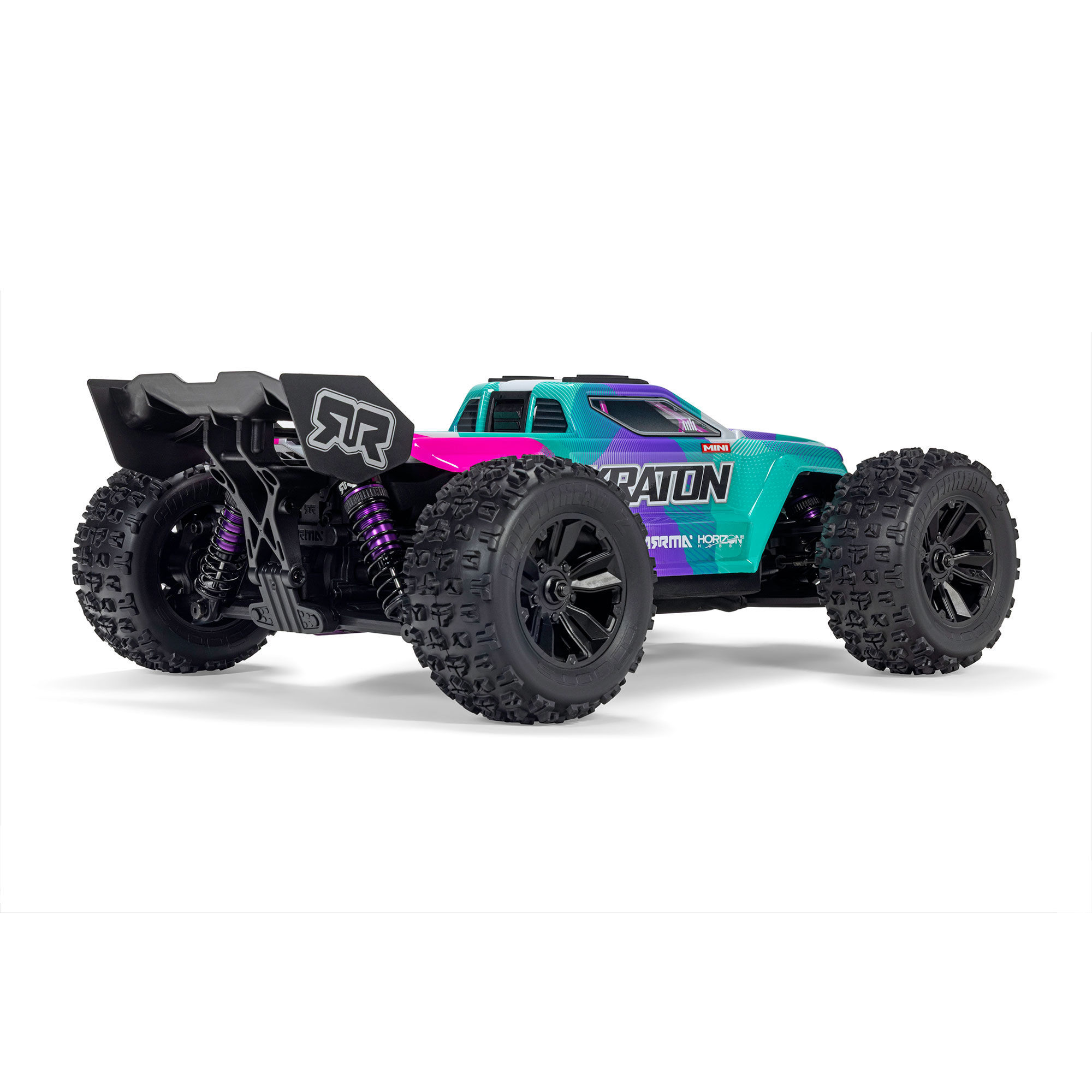 Arrma 1/16 MINI KRATON 3S DSC 4X4 RTR with Batt/Charg, Teal/Pink (C-ARA2508ST2)
