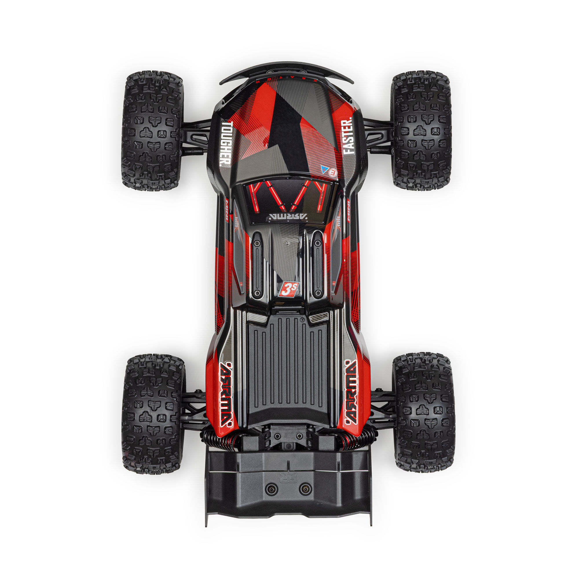 Arrma 1/16 MINI KRATON 3S DSC 4X4 RTR, Black/Red (C-ARA2508T1)